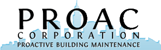 PROAC Corporation's logo. Providing proactive building maintenance.